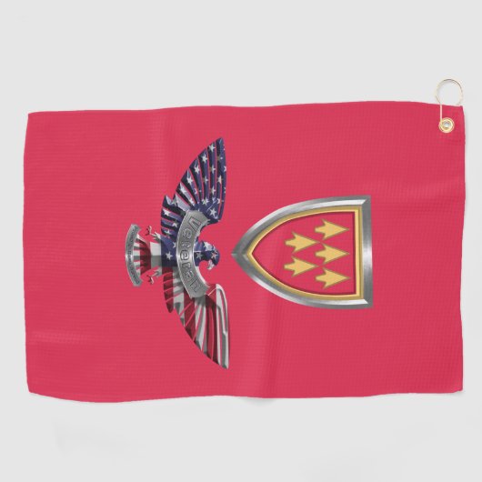 32e Eagle Luchtdefensie Golfhanddoek (Horizontaal)