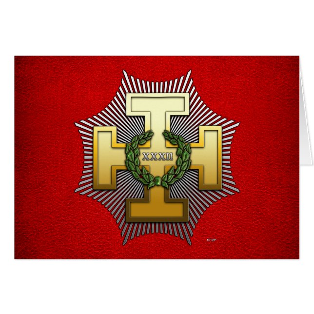 32e graad: Master of the Royal Secret (Voorkant Horizontaal)