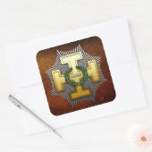 32e graad: Master of the Royal Secret Vierkante Sticker (Envelop)