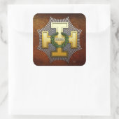 32e graad: Master of the Royal Secret Vierkante Sticker (Tas)