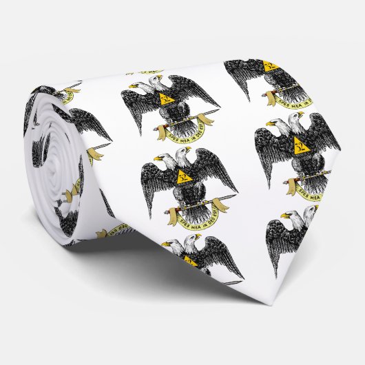 32e graads Scottish Rite Black Eagle Stropdas (Opgerold)