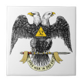 32e graads Scottish Rite Black Eagle Tegeltje (Voorkant)