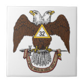 32e graads Scottish Rite Brown Eagle Tegeltje (Voorkant)