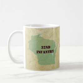 32e Infanteriebrigade Militaire Brigade van de Rod Koffiemok