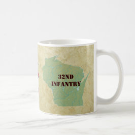 32e Infanteriebrigade Militaire Brigade van de Rod Koffiemok