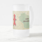 32e Infanteriebrigade Militaire Brigade van de Rod Matglas Bierpul (Voorkant rechts)