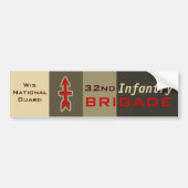 32e Infanteriebrigade Rode Pijl Bumpersticker (Voorkant)