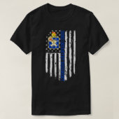 32e infanteriestelsel Amerikaanse vlag Pullover (Design voorkant)