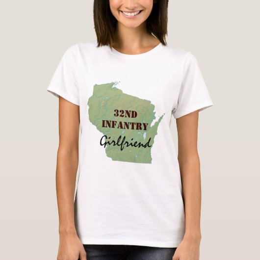 32e Infanteriewisconsin National Guard Custom T-shirt (Voorkant)