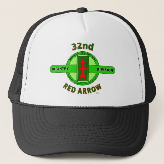 32E INFANTRY DIVISION "RED ARROW" TRUCKER PET (Voorkant)