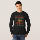 32e Jubileum huwelijk dat elkaar irriteert sinds T-shirt (Voorkant volledig)