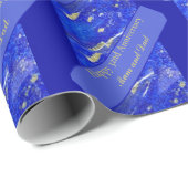 32e Jubileum voor bruiloft, bewerkbaar Cadeaupapier (Rol Hoek)