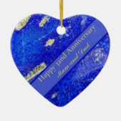 32e Jubileum voor bruiloft, bewerkbaar Keramisch Ornament (Voorkant)