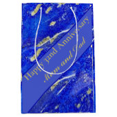 32e Jubileum voor bruiloft, bewerkbaar Medium Cadeauzakje (Voorkant)