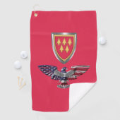 32e Luchtverdedigingscommando Adelaar Golfhanddoek (Insitu)