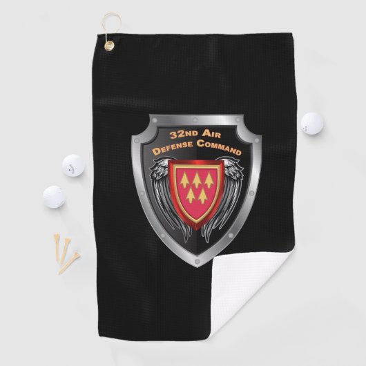 32e luchtverdedigingscommando Gepersonaliseerd sch Golfhanddoek (Insitu)