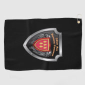 32e luchtverdedigingscommando Gepersonaliseerd sch Golfhanddoek (Horizontaal)