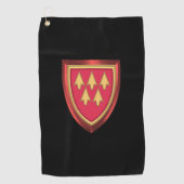 32e luchtweercommando Gepersonaliseerd patch Golfhanddoek (Voorkant)