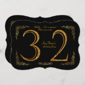 32e verjaardag, 32e verjaardag, geweldige Gatsby, Kaart (Voorkant / Achterkant)