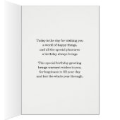 32e verjaardag Abstracte bloemen (Binnen (Rechts))