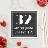 32e verjaardag ~ Art Deco geïnspireerde look "32", Servet (Insitu)