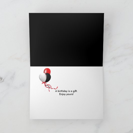 32e Verjaardag Barcode met laser Kaart (Binnen)