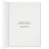 32e verjaardag, Crossword Puzzle Birthday Card (Binnen (Rechts))