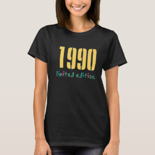 32e Verjaardag Dames Mannen 32 Jaar 1990 2 T-shirt