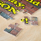 32e verjaardag: Fun Graffiti-geïnspireerde regenbo Legpuzzel (Zijkant)