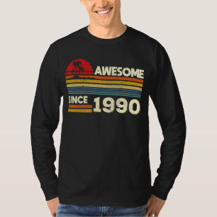 32e verjaardag Geweldige sinds 1990 32 jaar oud Ge T-shirt
