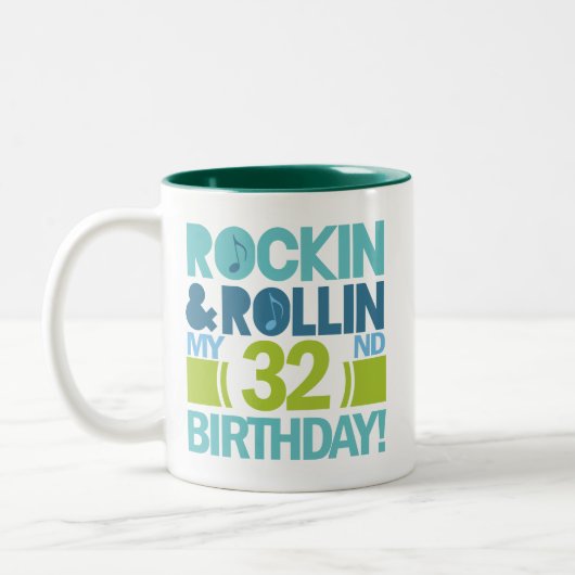 32e verjaardag — Ideeën Tweekleurige Koffiemok (Links)