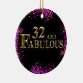 32e verjaardag keramisch ornament (Rechts)
