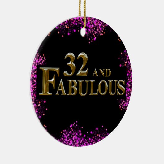 32e verjaardag keramisch ornament (Rechts)