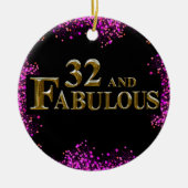 32e verjaardag keramisch ornament (Voorkant)