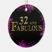 32e verjaardag keramisch ornament (Links)