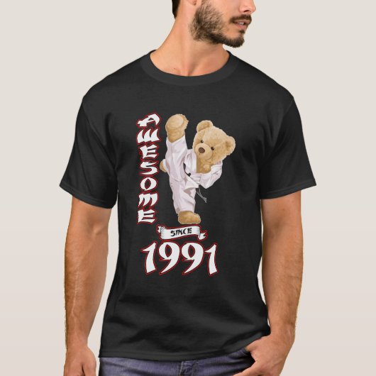 32e verjaardag Mannen Vrouwen 1991 Geweldige Karat T-shirt (Voorkant)