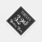 32e verjaardag Partij — Fancy Manuscript + de Naam Servet (Hoek)