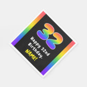 32e verjaardag: Regenboogspectrum # 32, Aangepaste Servet (Hoek)