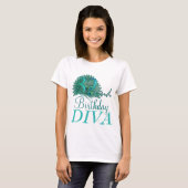 32e verjaardag Shirten van Diva T-shirt (Voorkant volledig)