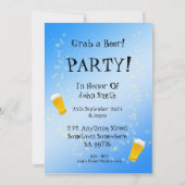 32e verjaardag uitnodiging met bier (Achterkant)