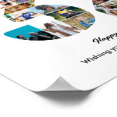 32e verjaardagsfeest Nummer 32 Fotocollage Poster (Hoek)