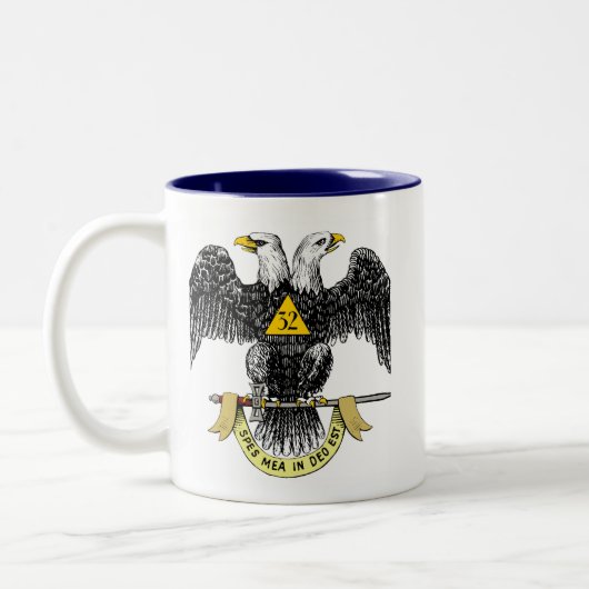 32nd Degree Scottish Rite Zwarte Adelaar Mok (Links)