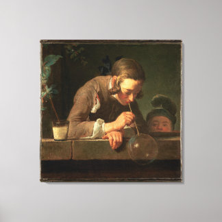 32x32 Bubble Boy Painting Canvas Afdruk