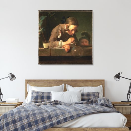 32x32 Bubble Boy Painting Canvas Afdruk (Insitu (Slaapkamer))