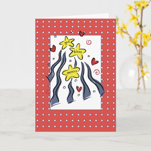 3307 de god zegent Amerika Kaart (Gele Bloem)