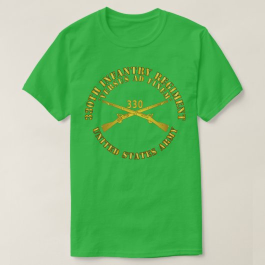 330e Infanterieregiment versus ad-finew Infanterie T-shirt (Design voorkant)