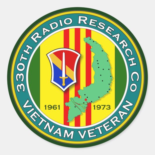 330e RC - ASA Vietnam Ronde Sticker (Voorkant)