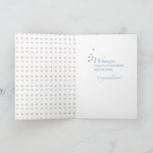 3317 1e trouwdag champagne harten kaart (Binnen)