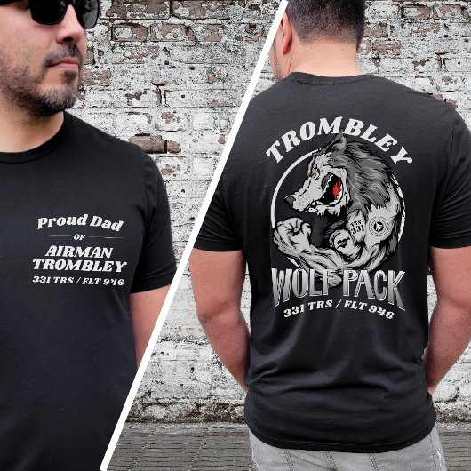331 Wolf Pack Luchtmacht Basistraining Afstuderen T-shirt