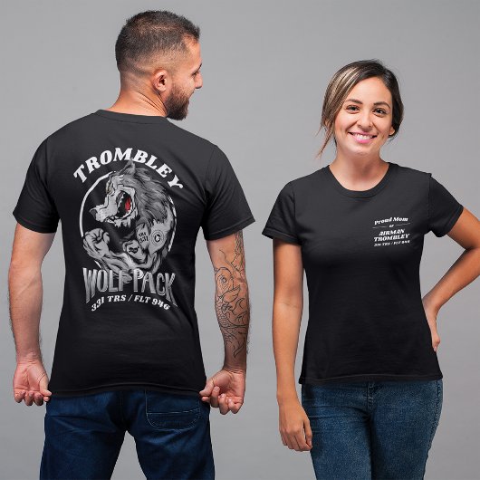 331 Wolf Pack Luchtmacht Basistraining Afstuderen T-shirt